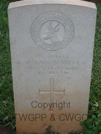 Dar Es Salaam War Cemetery - Van Aswegen, G P